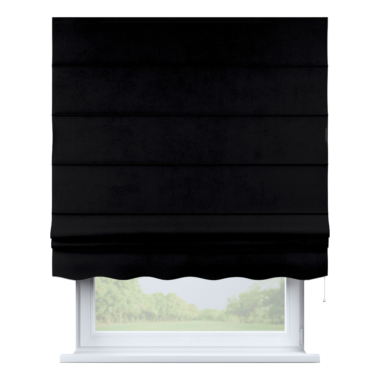 Dekoria Raffrollo Firenze, schwarz, 160 x 170 cm günstig online kaufen