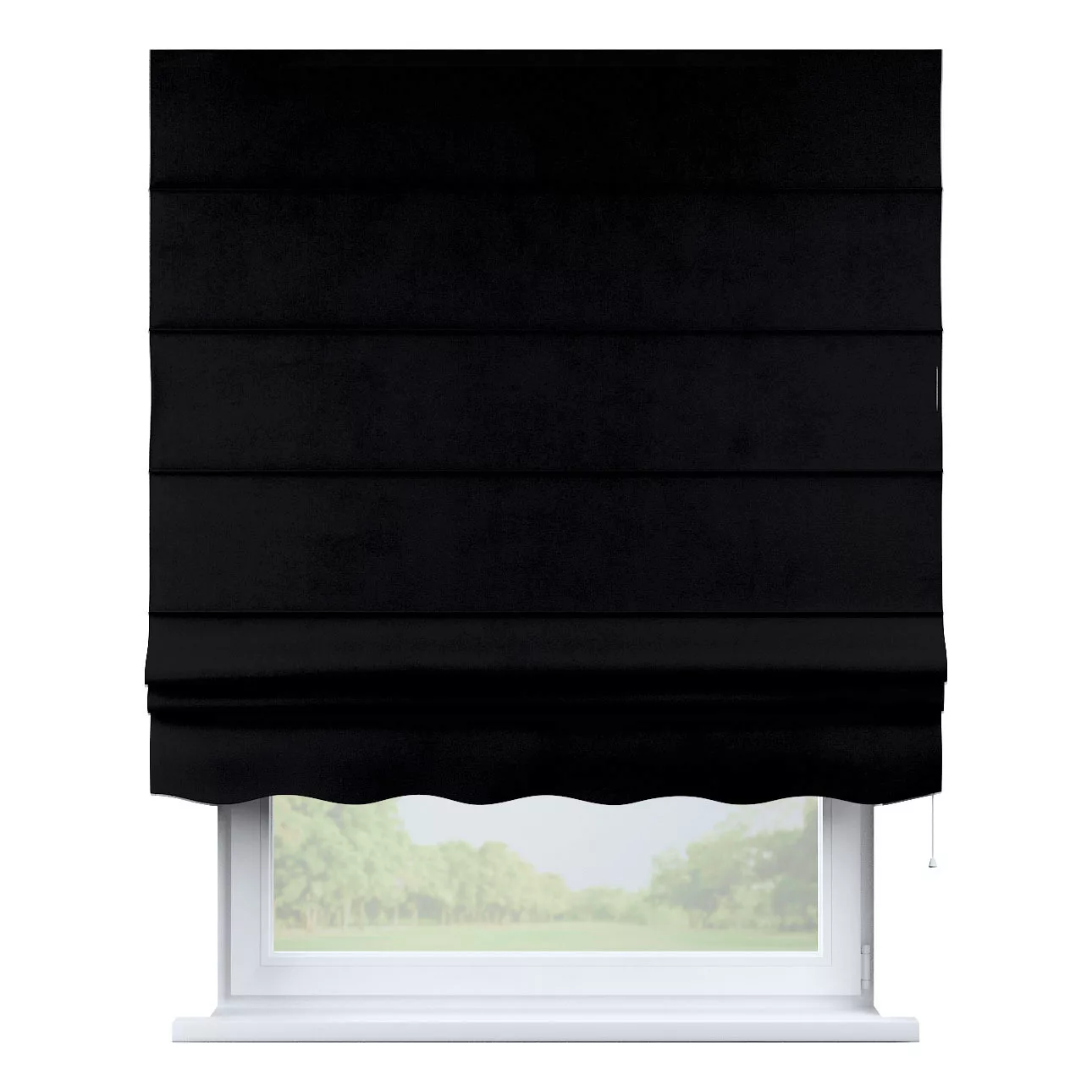 Dekoria Raffrollo Firenze, schwarz, 110 x 150 cm günstig online kaufen