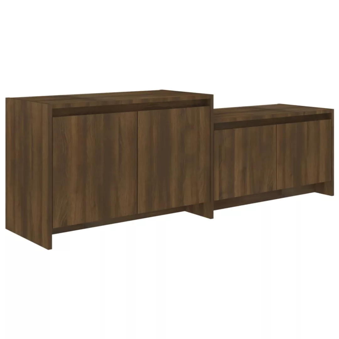 vidaXL TV-Schrank TV-Schrank Braun Eichen-Optik 146,5x35x50 günstig online kaufen