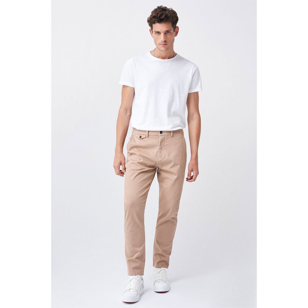 Salsa Jeans 125599-111 / S-repel Tapered Trousers Hose 33 Beige günstig online kaufen