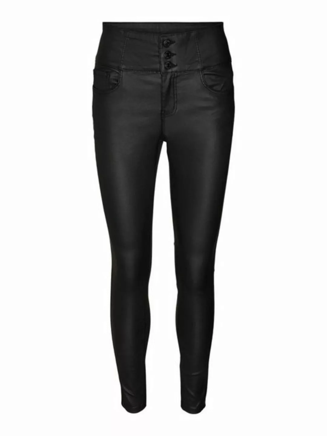 Vero Moda Lederimitathose DONNA (1-tlg) Plain/ohne Details günstig online kaufen