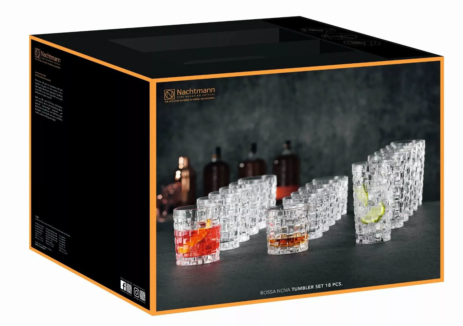 Nachtmann Gläser-Set »Bossa Nova«, (Set, 18 tlg., je 6 Whiskygläser, Longdr günstig online kaufen