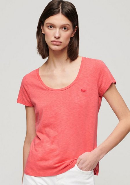 Superdry Kurzarmshirt SCOOP NECK TEE günstig online kaufen