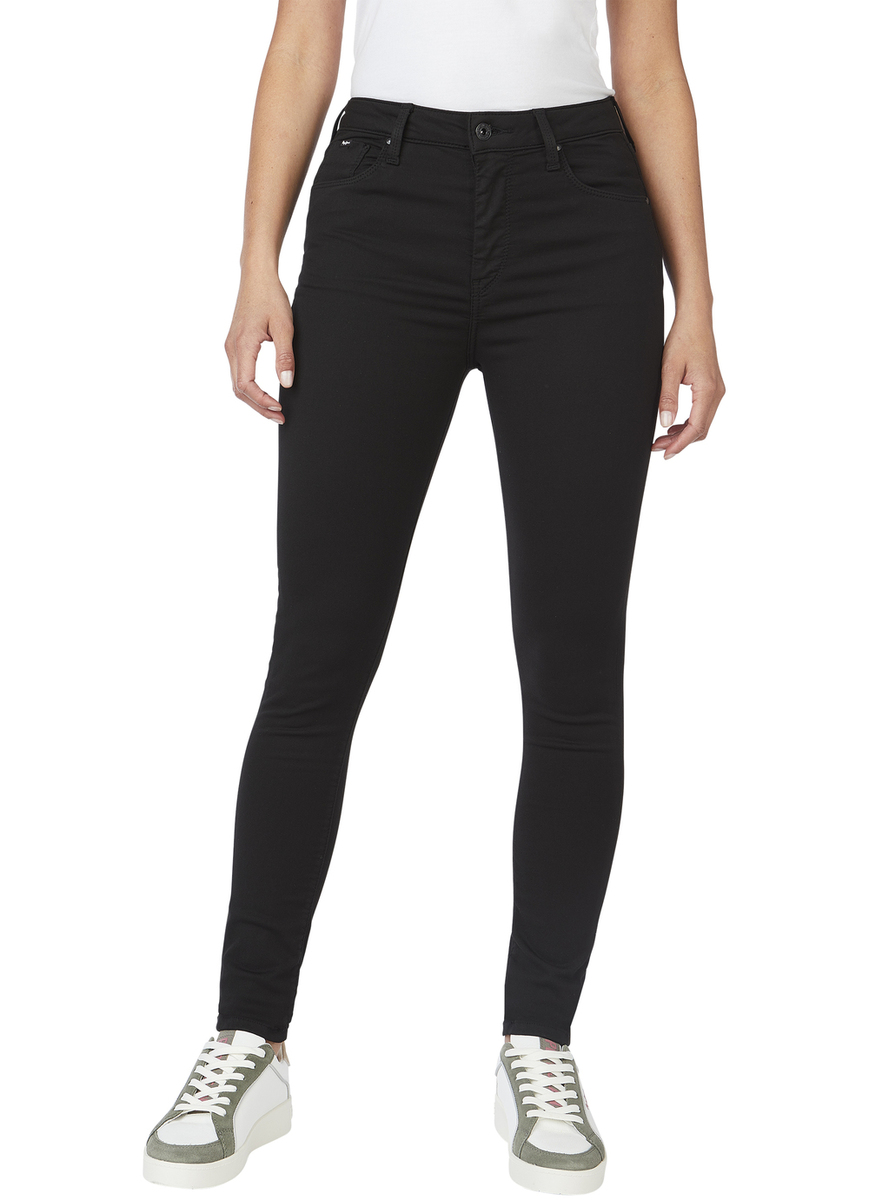 Pepe Jeans Damen Jeans Regent - Skinny Fit - Schwarz - Stay Black günstig online kaufen