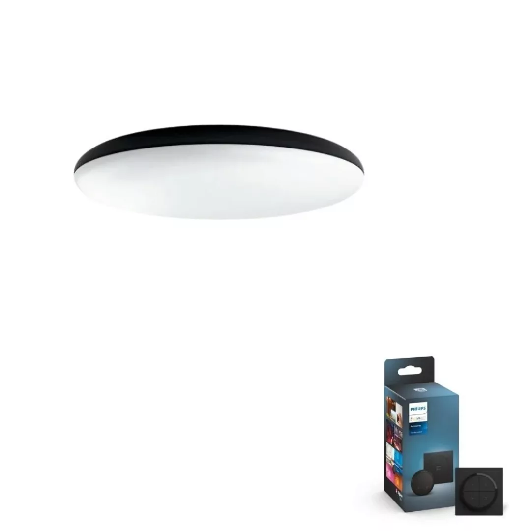 Philips Hue Bluetooth White Ambiance Deckenleuchte Cher in Schwarz 25W 2900 günstig online kaufen