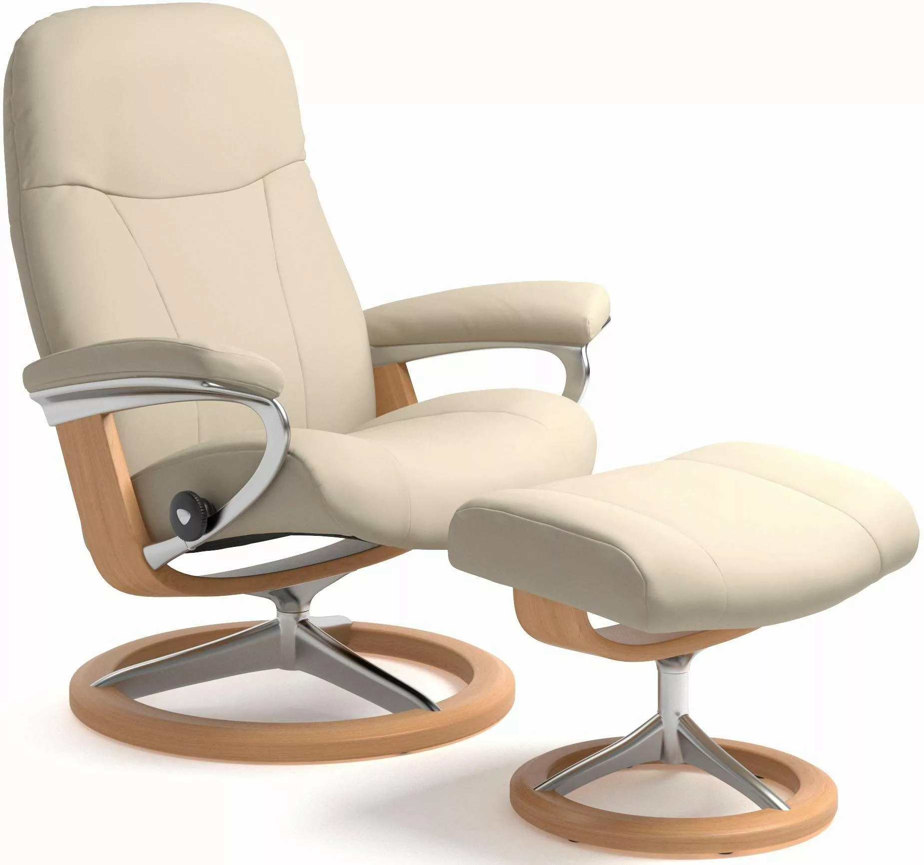 Stressless® Relaxsessel »Garda«, (Set, Relaxsessel mit Hocker), mit Hocker, günstig online kaufen