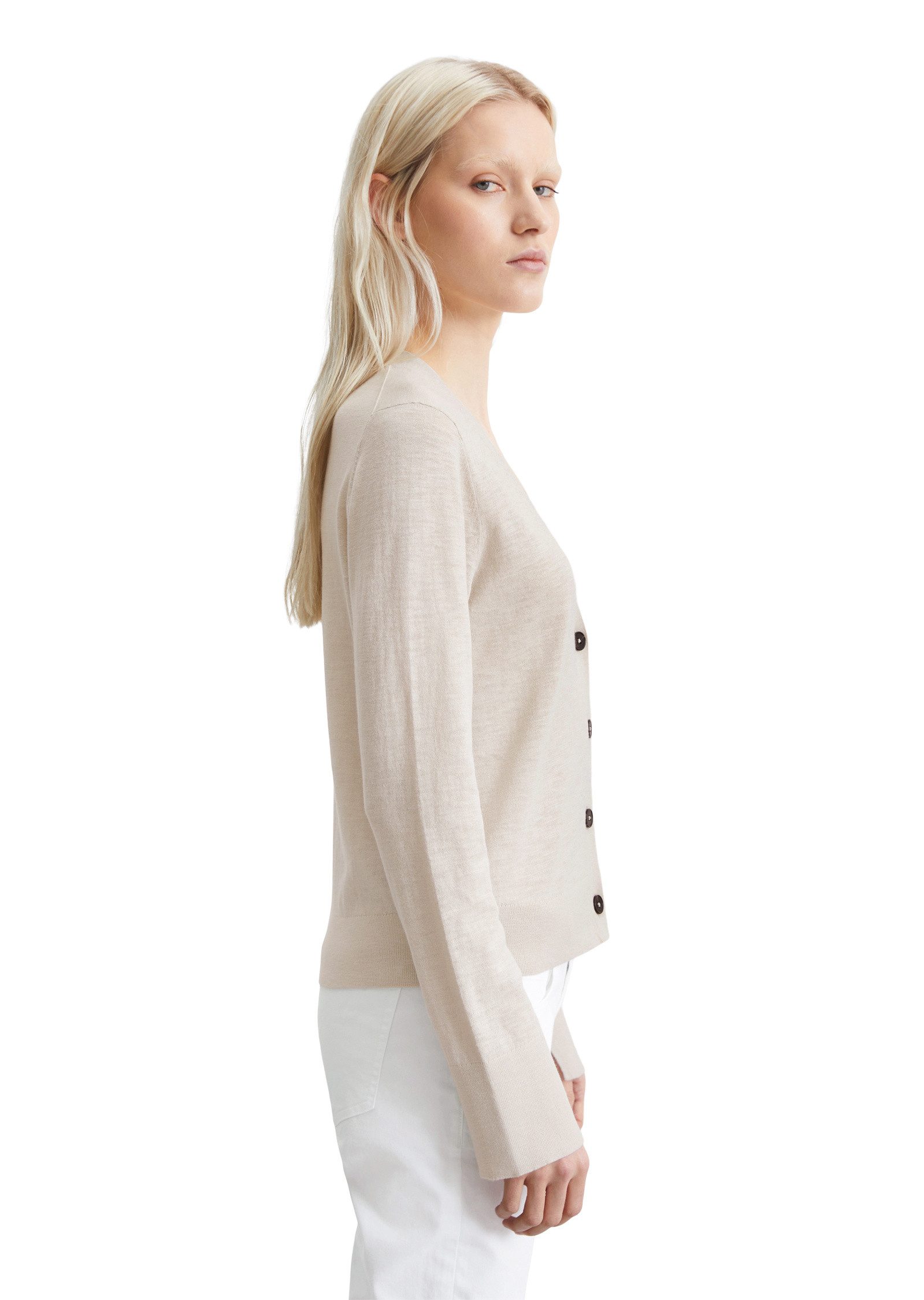 Marc OPolo Cardigan "aus Baumwoll-Leinen-Slub-Garn" günstig online kaufen