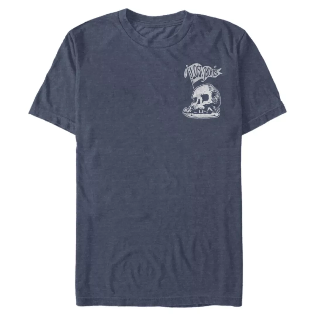 Disney - Peter Pan - Logo Skull Rocket Flag - Männer T-Shirt günstig online kaufen