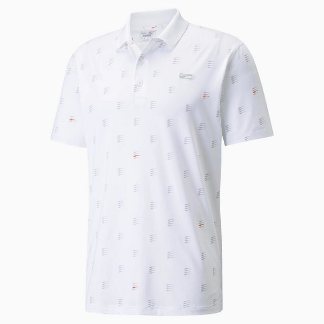 PUMA MATTR Moving Day Golfpoloshirt für Herren | Mit Aucun | Weiß/Orange | günstig online kaufen