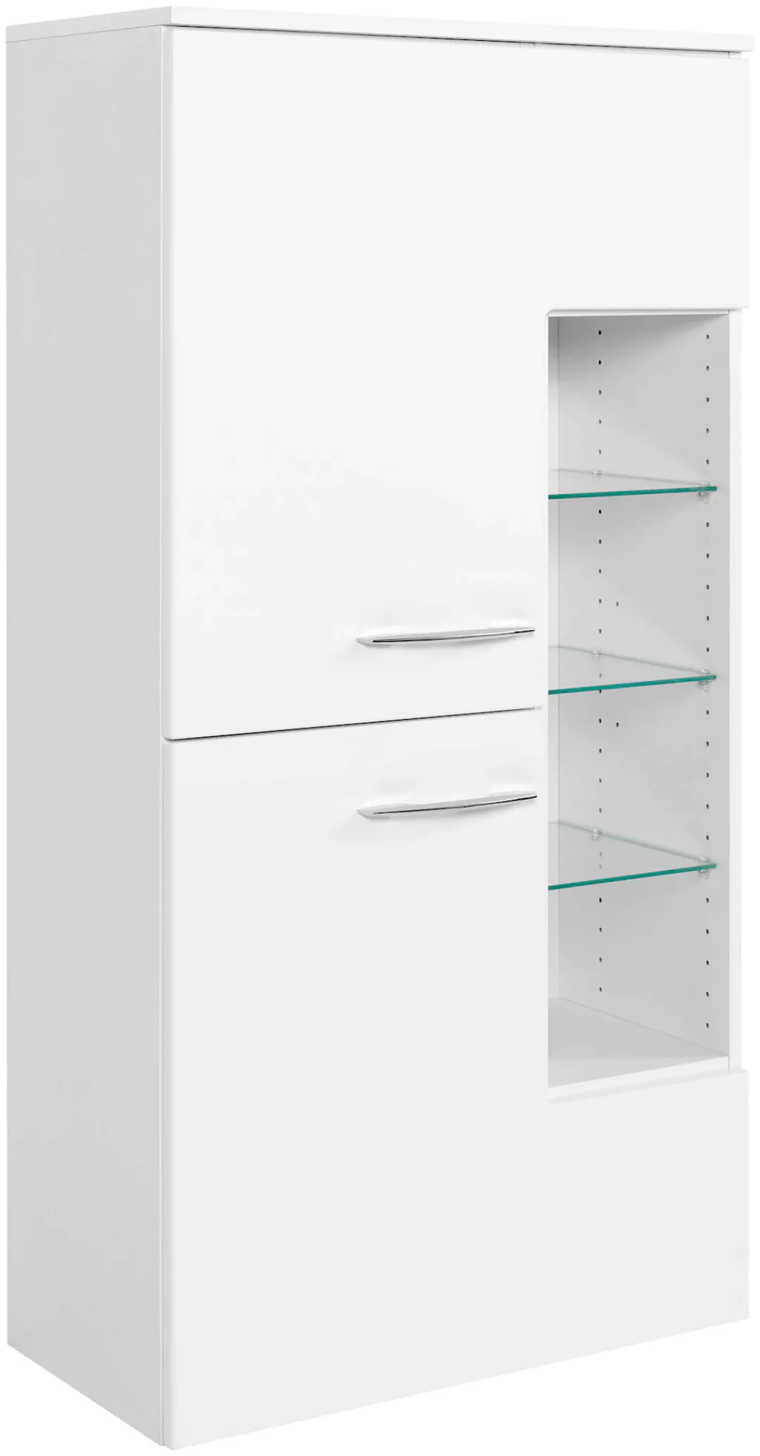 welltime Midischrank "Florida", Breite 65 cm, mit hochglänzenden Fronten günstig online kaufen