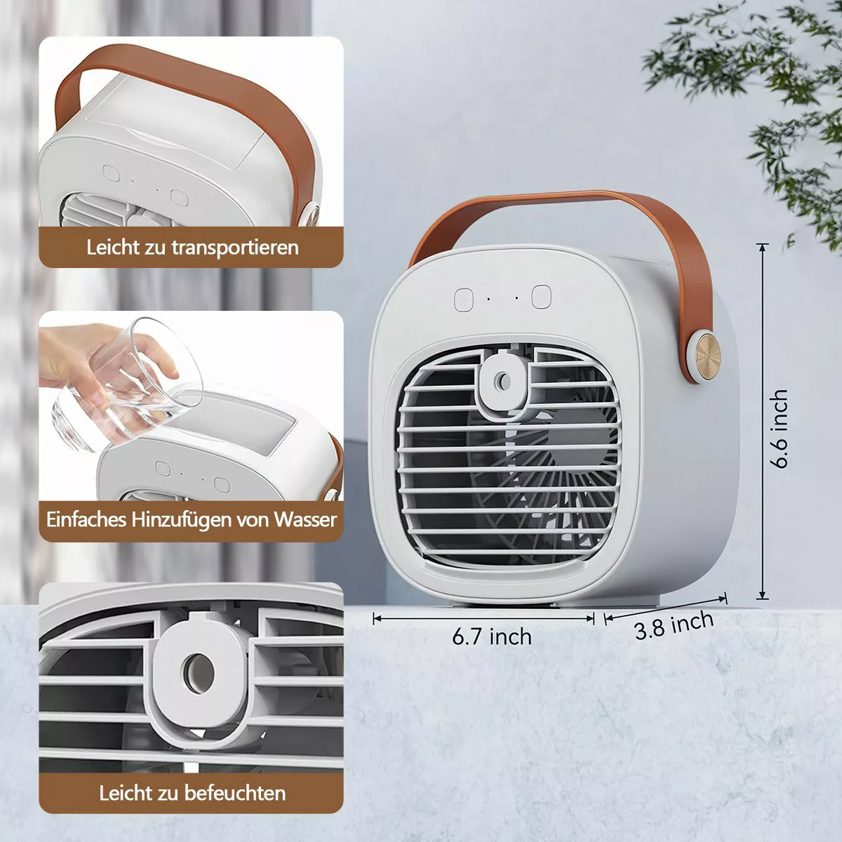 ZEUOPQ Ventilatorkombigerät Tischventilator USB Luftbefeuchter Klimagerät günstig online kaufen