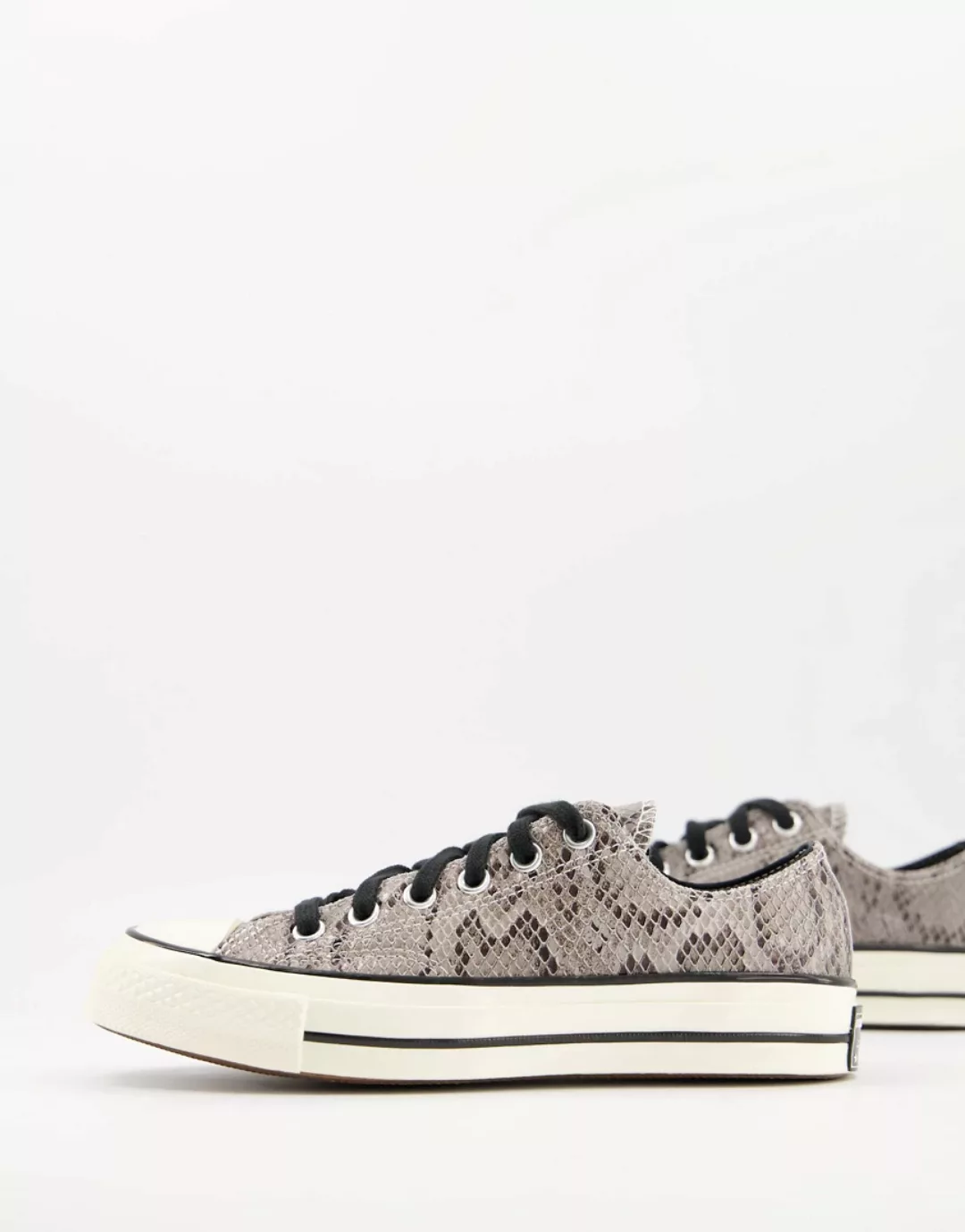 Converse – Chuck 70 Low – Sneaker mit Schlangenmuster in Grau günstig online kaufen