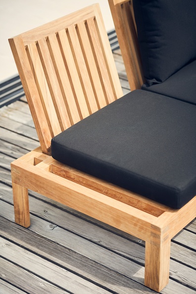 jankurtz Sofa Lounge Korfu Eckelement aus Teakholz Natur günstig online kaufen