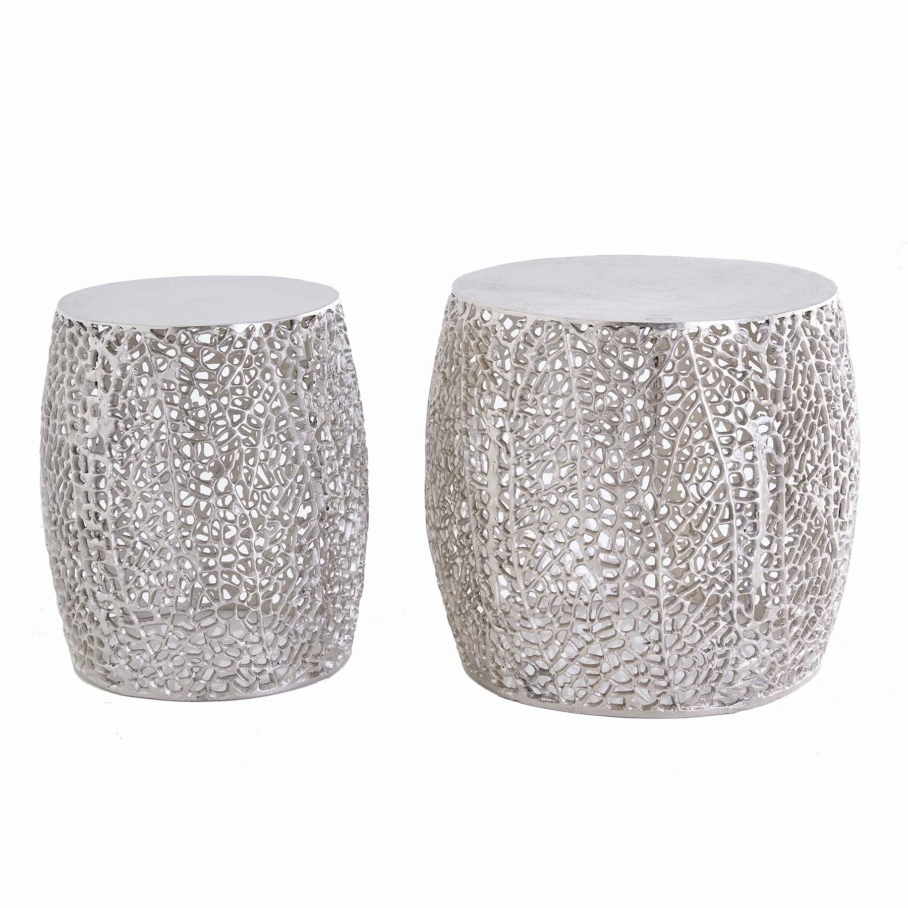 riess-ambiente Beistelltisch ABSTRACT LEAF antik silber günstig online kaufen