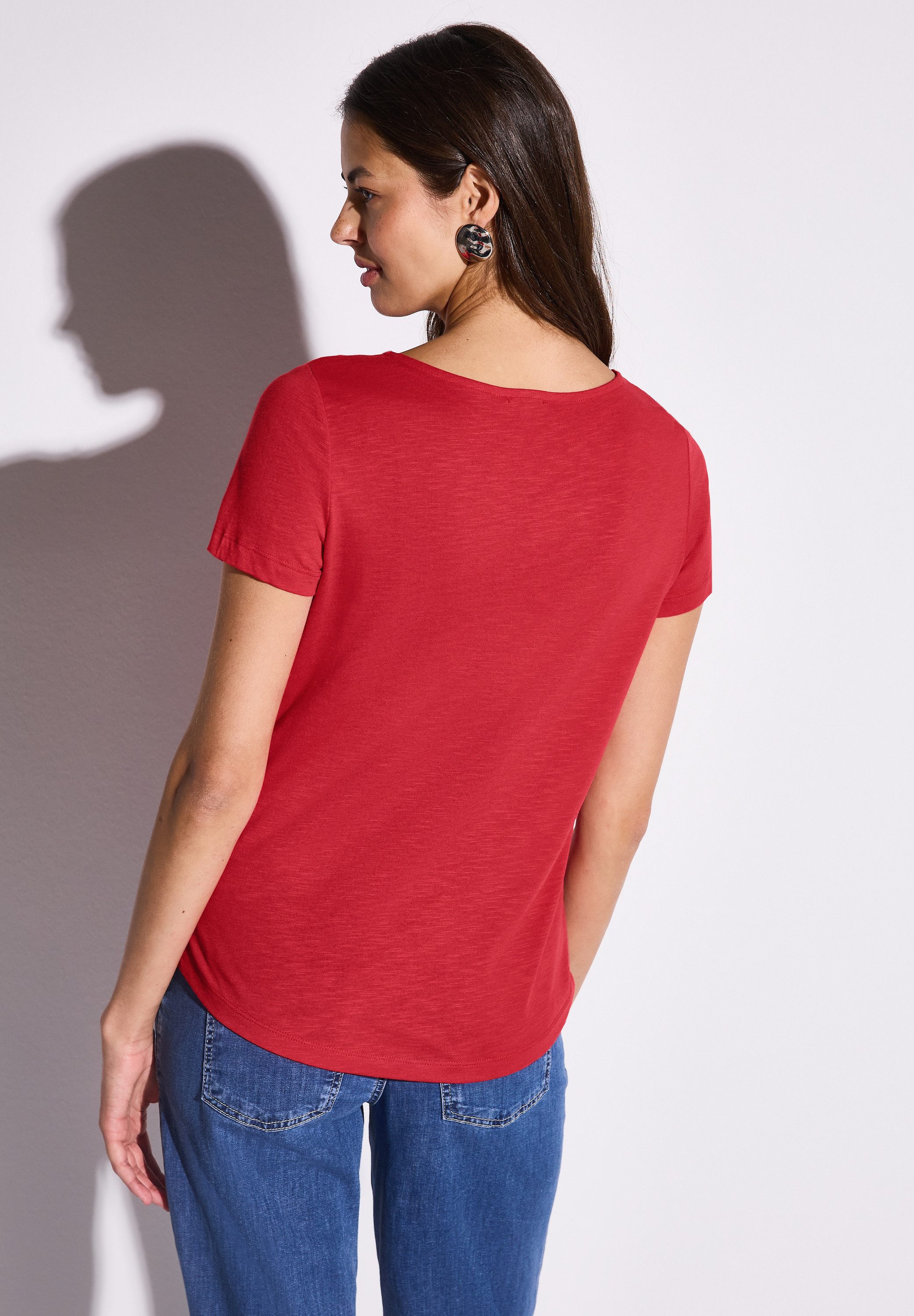 STREET ONE T-Shirt, mit V-Ausschnitt günstig online kaufen