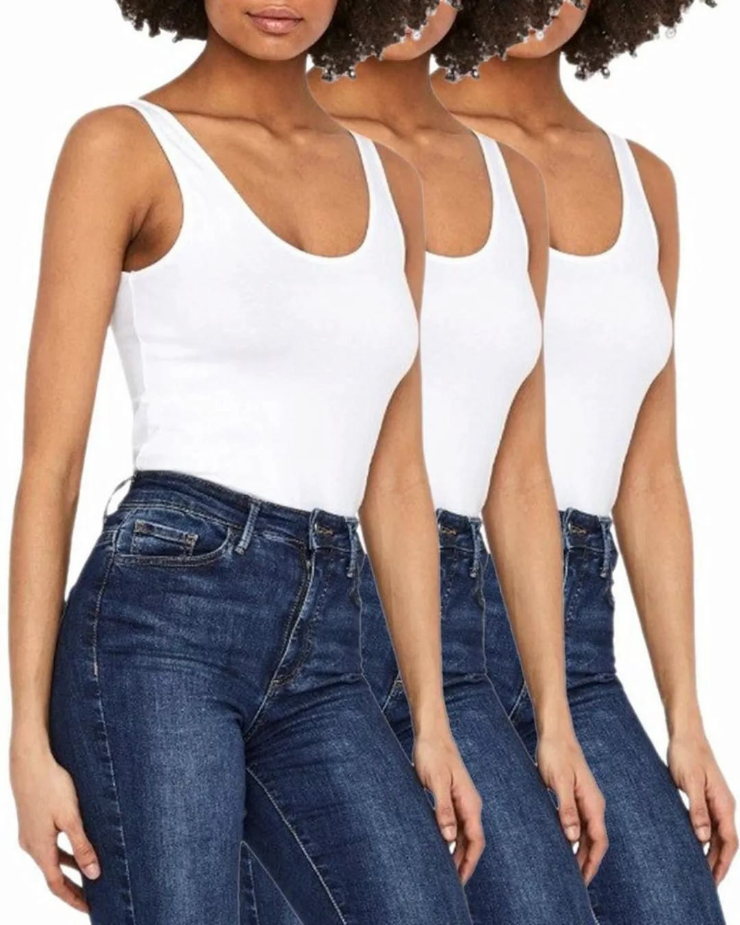 Vero Moda Tanktop (Set) Basic Shirt im 3er Pack günstig online kaufen