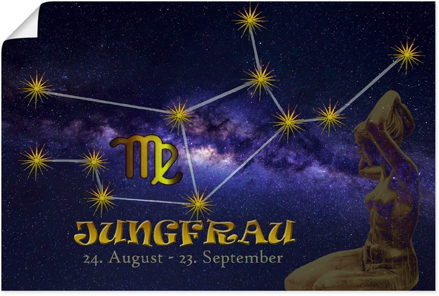 Artland Wandbild »Sternzeichen - Jungfrau«, Bilder von Sternzeichen, (1 St. günstig online kaufen