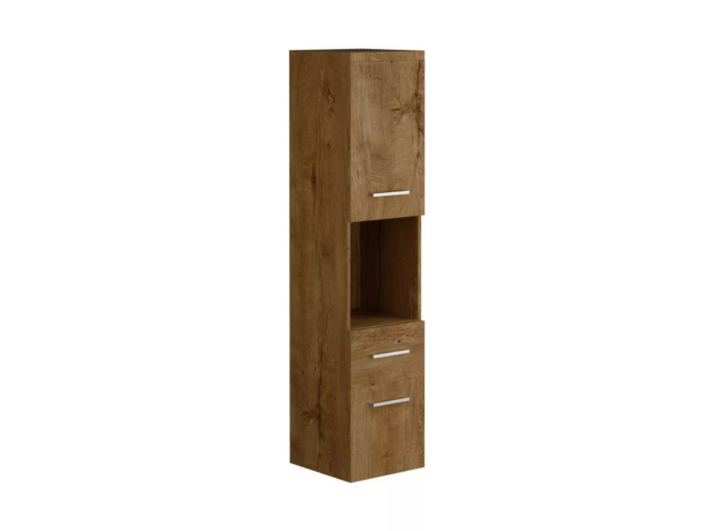 Badezimmerschrank - 30 x 30 x 133 cm - Holzfarben dunkel - CLAUDIA II günstig online kaufen