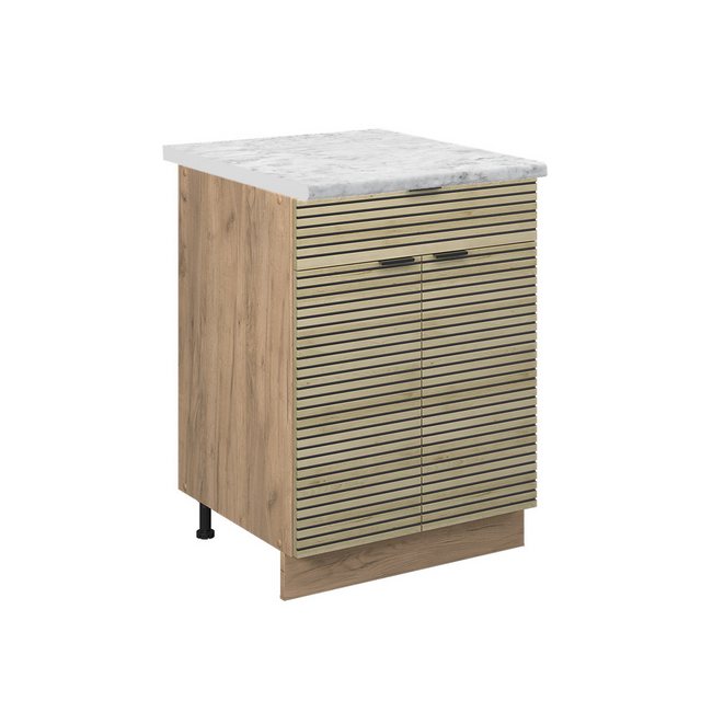 Vicco Unterschrank Fame-Line, Eiche Paneel/Goldkraft Eiche, 60 cm mit Schub günstig online kaufen