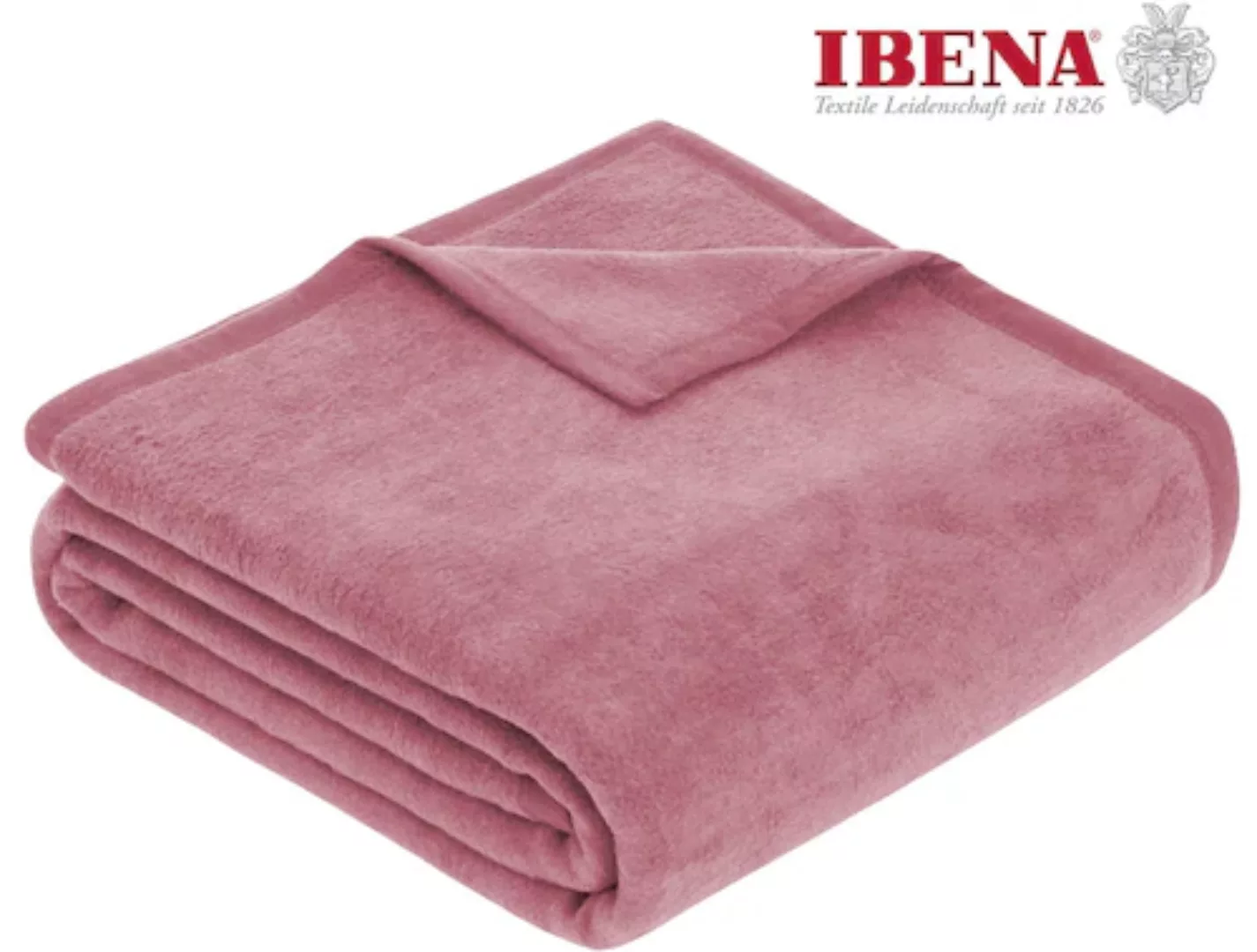 IBENA Wohndecke »Luxus«, verschiedene Größen, unifarbenes Design, Kuschelde günstig online kaufen