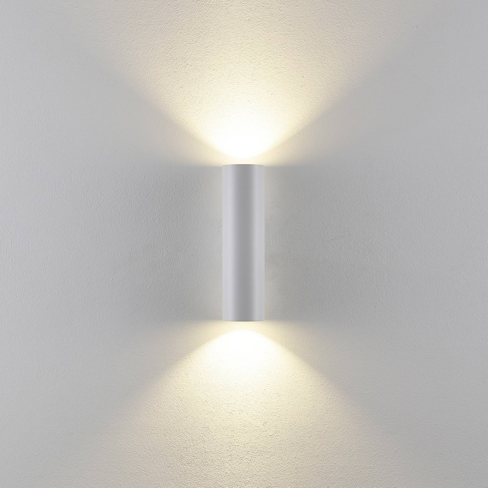 Wandleuchte CAN, weiß, 2-flg, Höhe 22 cm, Metall, GU10 günstig online kaufen