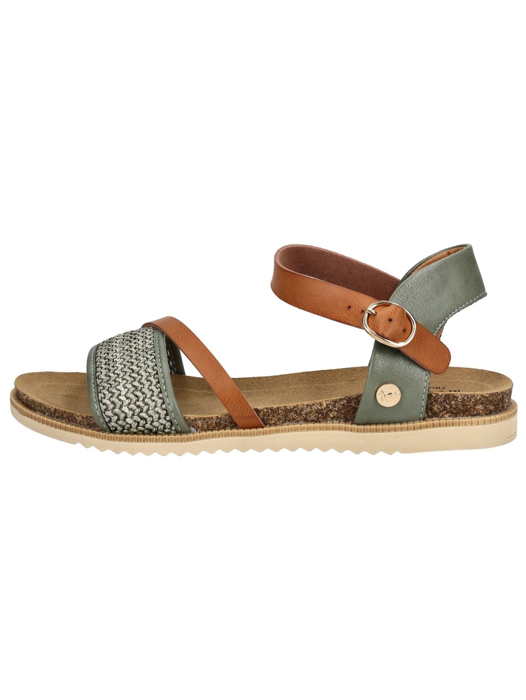 Mustang Shoes Riemchensandale "Mustang Shoes Sandalen Lederimitat/Textil" günstig online kaufen