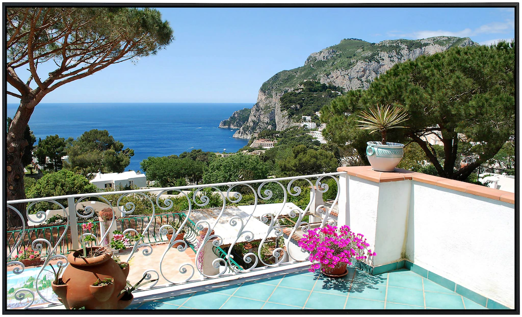 Papermoon Infrarotheizung »Capri Balkon Blick«, sehr angenehme Strahlungswä günstig online kaufen