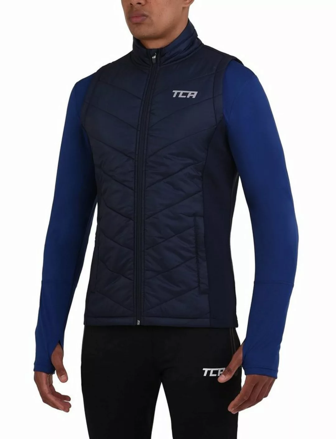 TCA Kurzjacke TCA Herren Excel Runner Weste - Dunkelblau günstig online kaufen