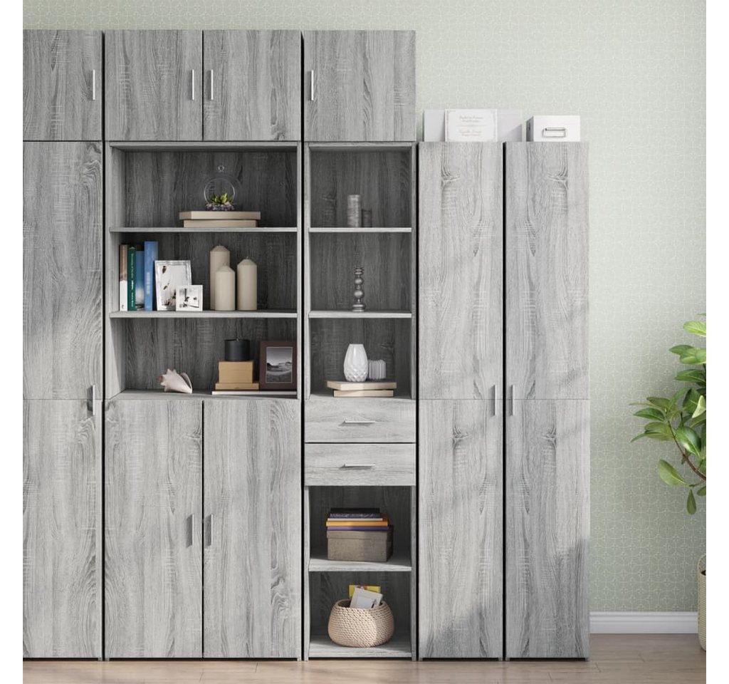 vidaXL Schrankmodule Hochschrank Schmal Grau Sonoma 40x42,5x225 cm Holzwerk günstig online kaufen