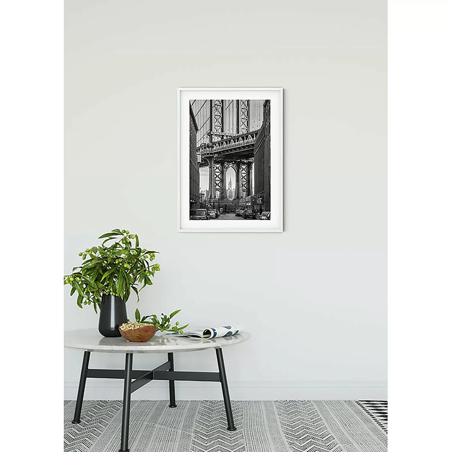 KOMAR Wandbild - Brooklyn Bridge - Größe: 50 x 70 cm mehrfarbig Gr. one siz günstig online kaufen