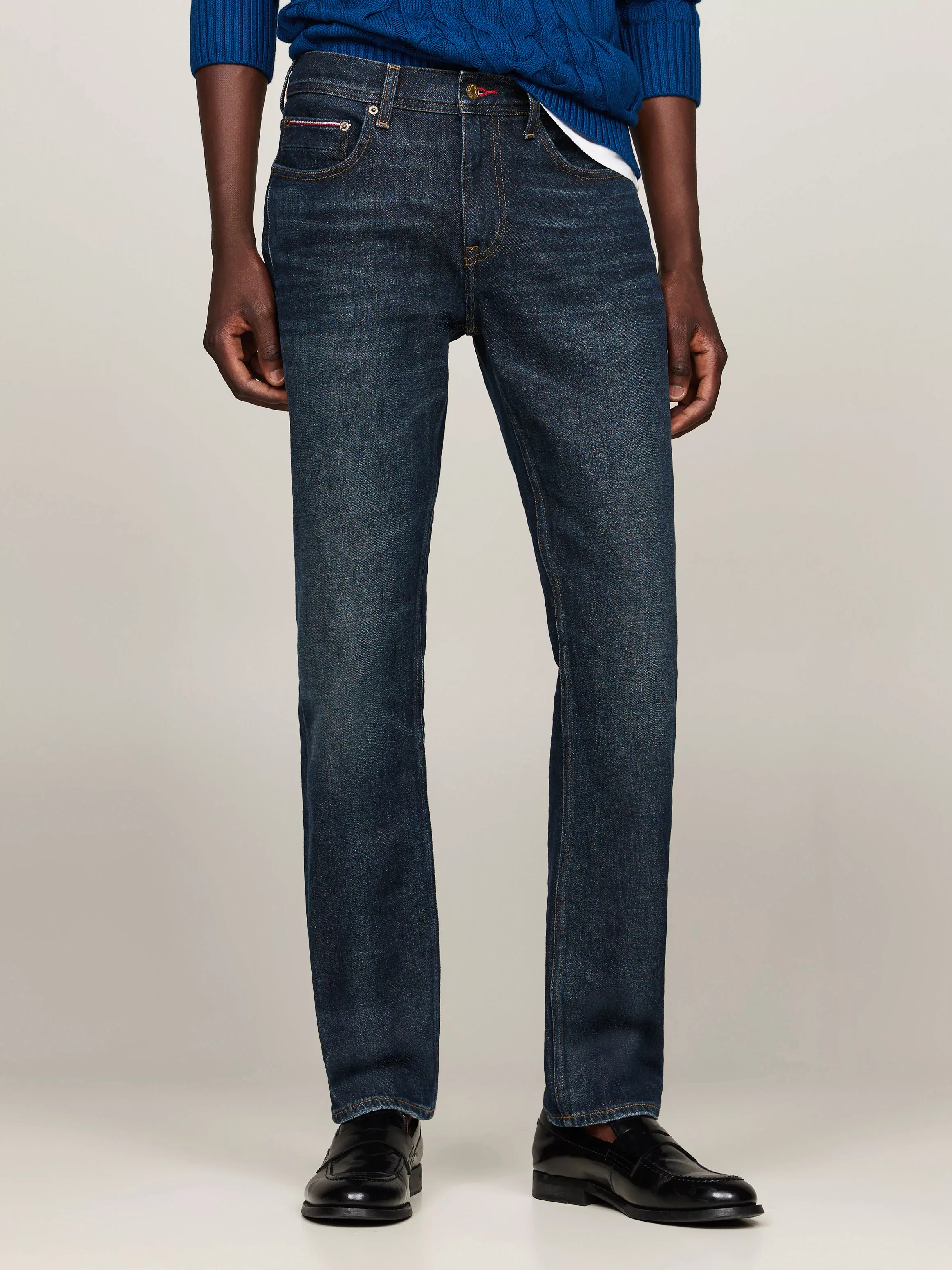 Tommy Hilfiger Straight-Jeans "STRAIGHT DENTON STR CREST INDIGO" günstig online kaufen