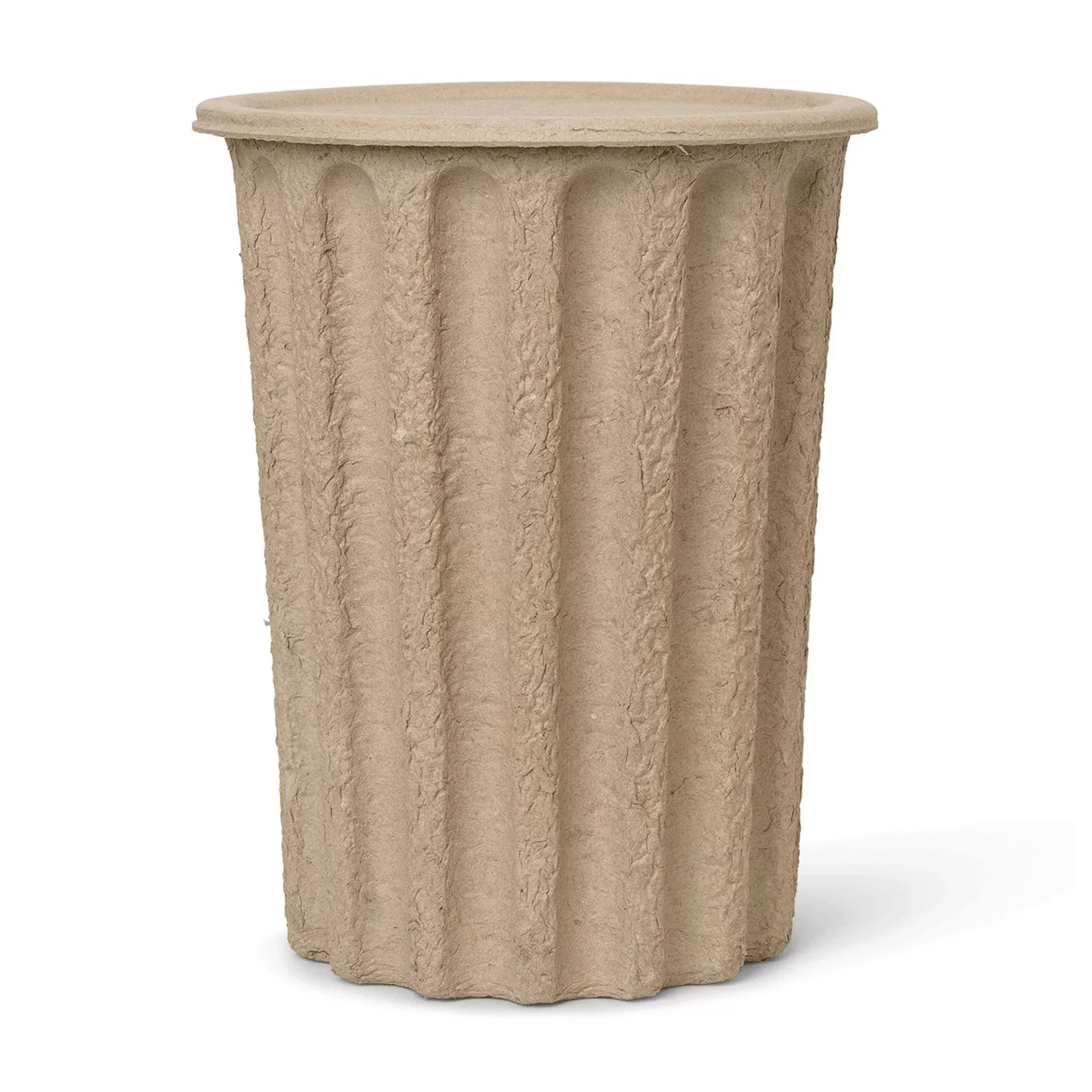 Korb Paper papierfaser beige / Deckel - 100% Recycling-Papiermasse und biol günstig online kaufen