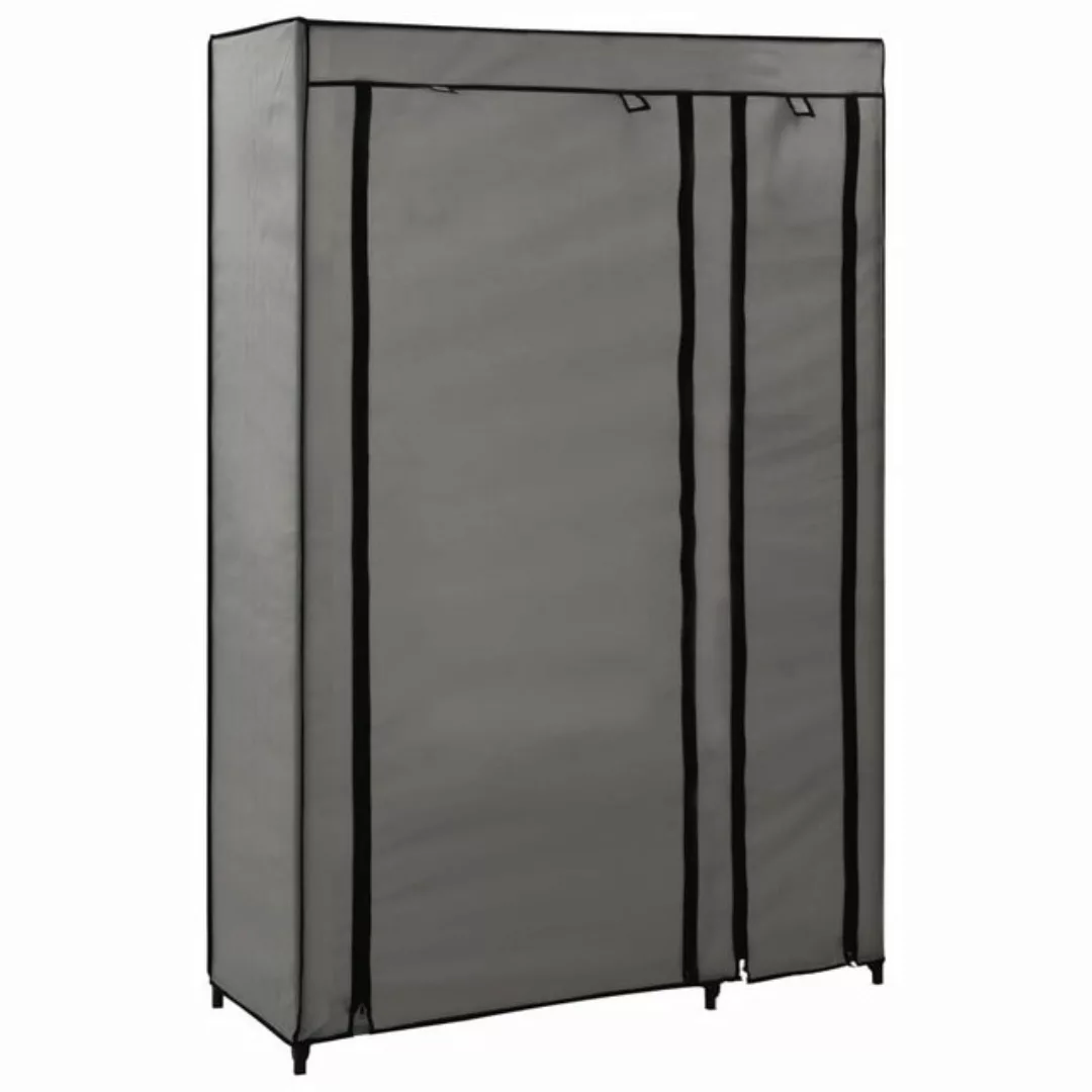 vidaXL Stoffschrank Faltschrank Grau 110x45x175 cm Stoff (1-St) günstig online kaufen