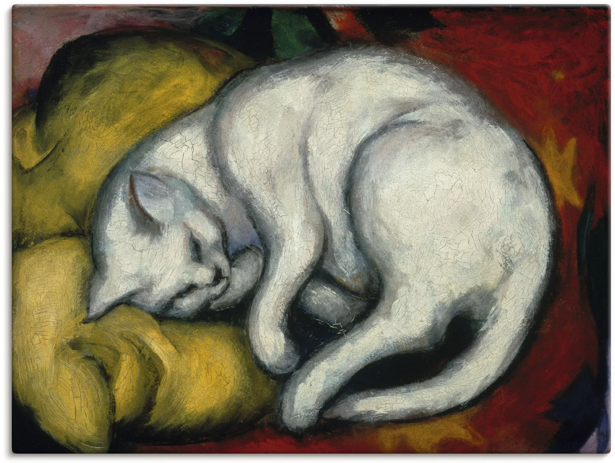Artland Wandbild »Die weisse Katze. 1912«, Haustiere, (1 St.), als Alubild, günstig online kaufen