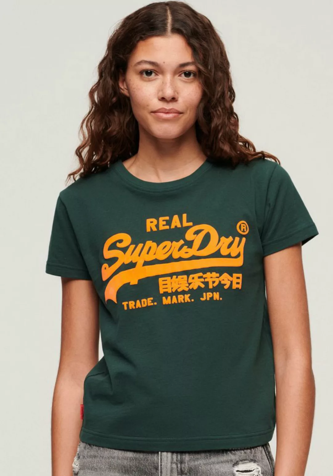 Superdry Kurzarmshirt NEON VL GRAPHIC FITTED TEE günstig online kaufen