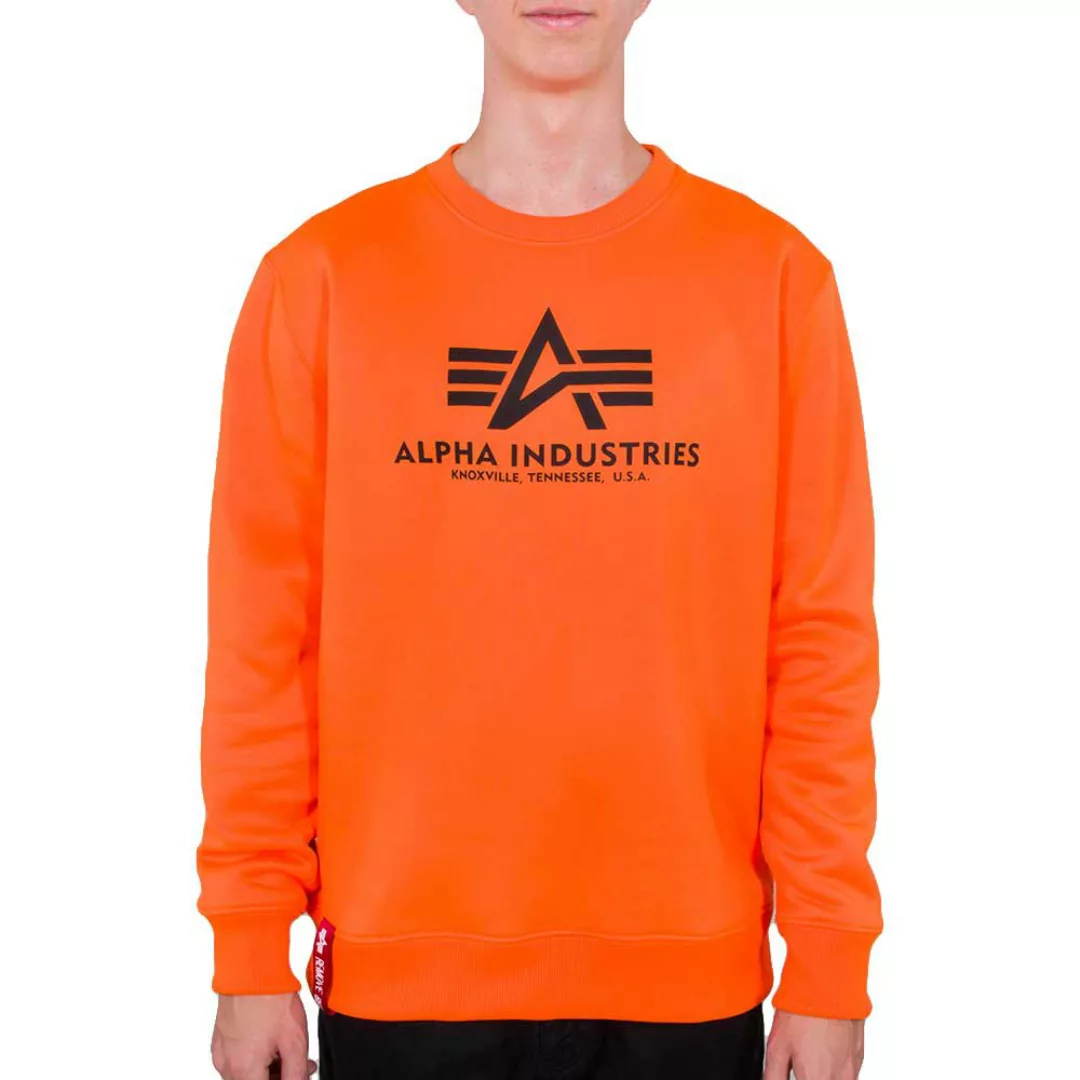 Alpha Industries Basic Neon Sweatshirt XS Neon / Orange günstig online kaufen