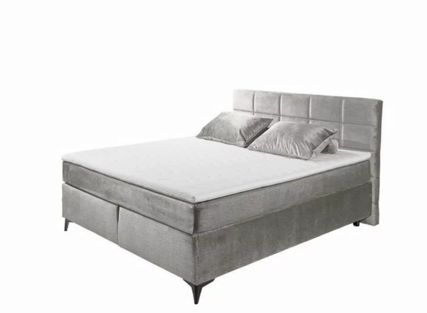 ED EXCITING DESIGN Boxspringliege (180 x 200 cm, Navarra), Grau günstig online kaufen