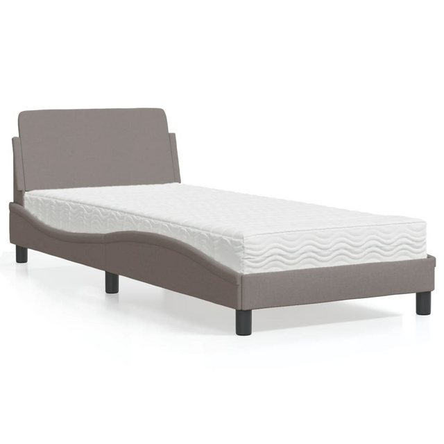 vidaXL Bett mit Matratze Taupe 80x200 cm Stoff2008784 günstig online kaufen