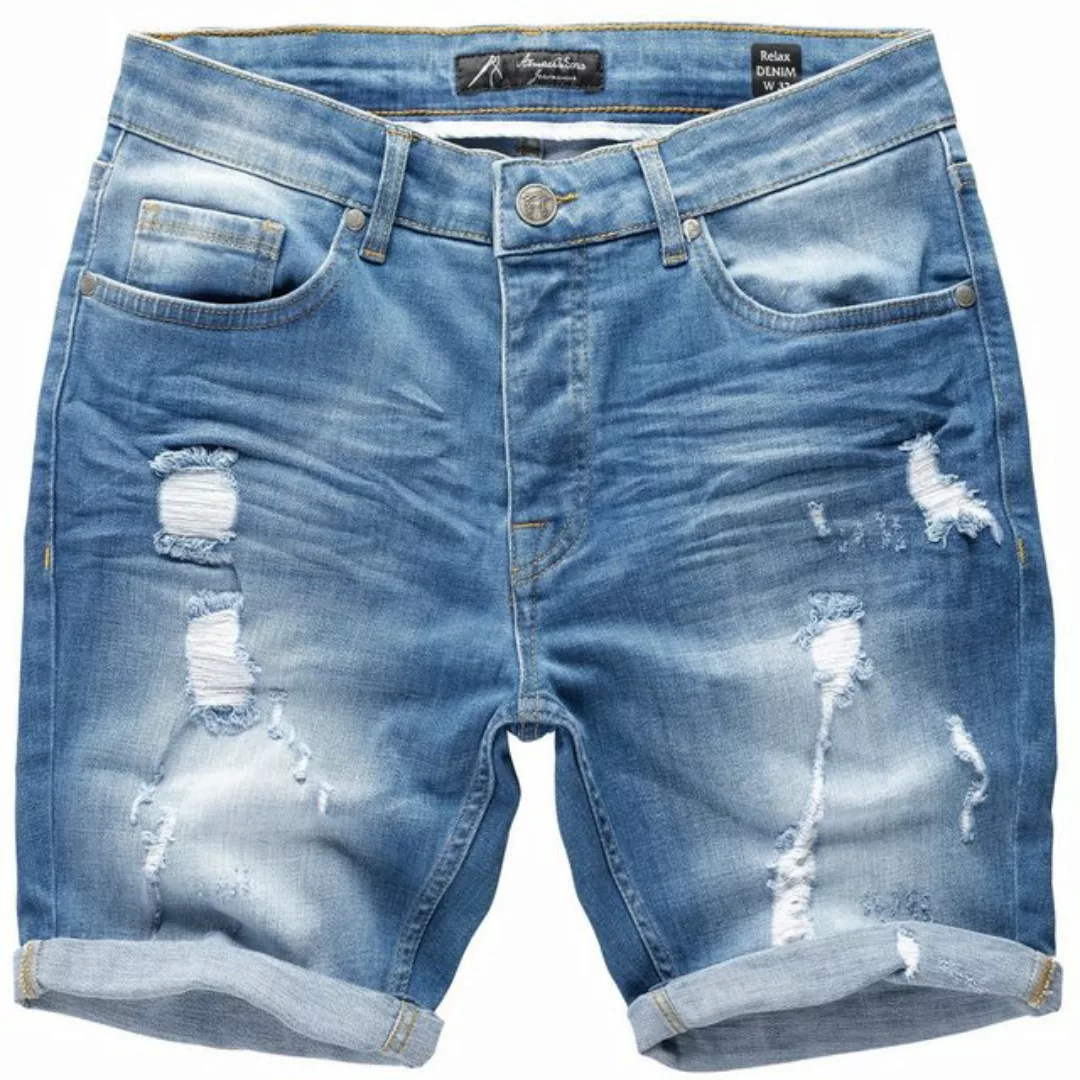 Amaci&Sons Jeansshorts SAN DIEGO Destroyed Jeans Shorts günstig online kaufen
