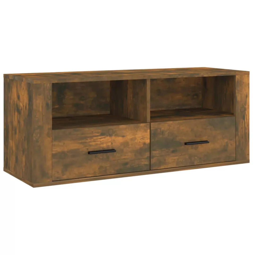 Vidaxl Tv-schrank Räuchereiche 100x35x40 Cm Holzwerkstoff günstig online kaufen