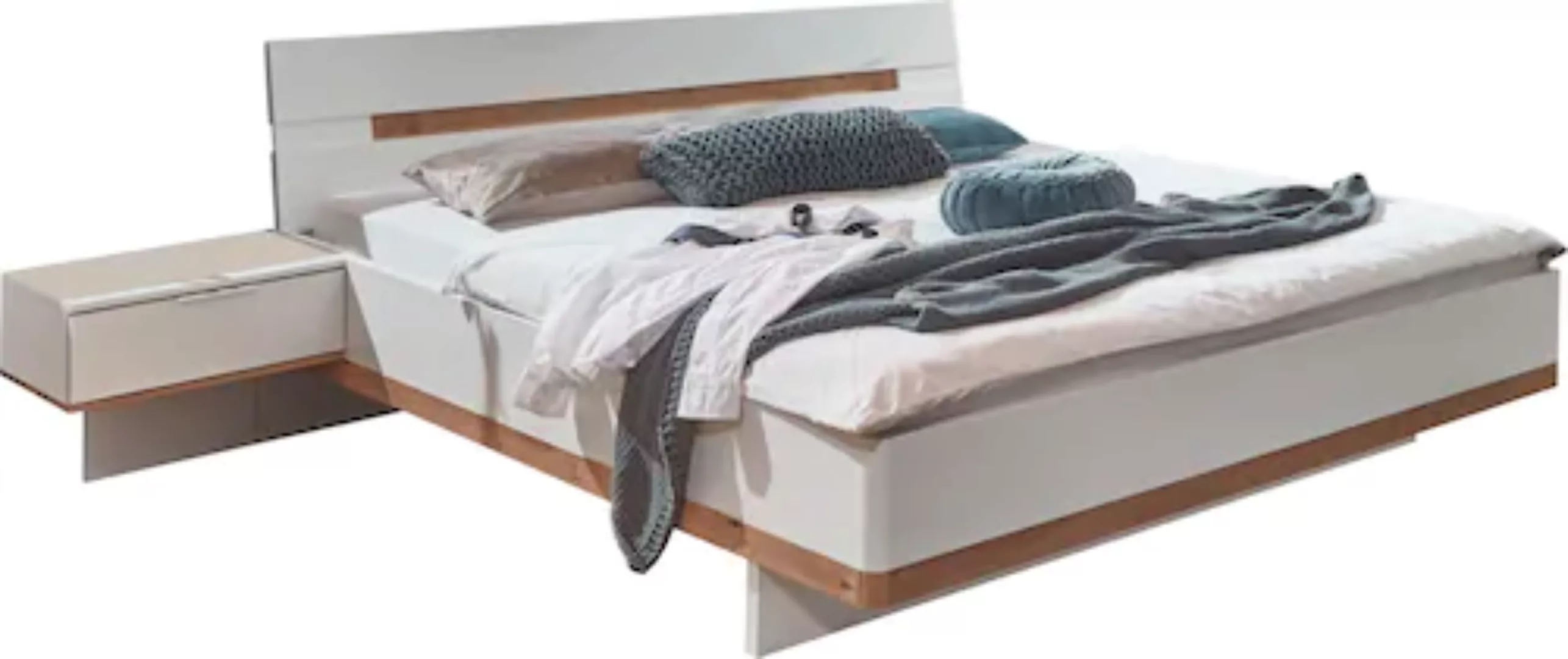 Futonbett höhenverstellbar 160x200 inkl. 1 Paar Nachtschränke GIBRALTAR von günstig online kaufen