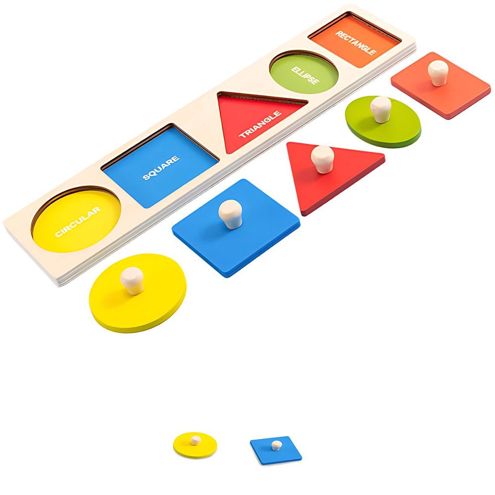 CLTYQ Lernspielzeug Farben Zuordnungsspiel,Montessori Form Sortierbrett günstig online kaufen