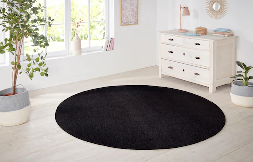 HANSE Home Teppich »Shashi«, rund, 8,5 mm Höhe, Kurzflor, Unifarben, Teppic günstig online kaufen