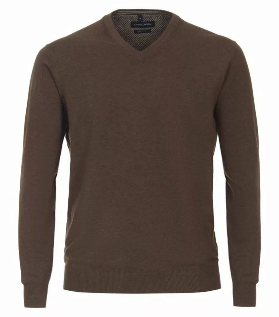 Casa Moda Pullover V-Ausschnitt Braun - Größe 3XL günstig online kaufen