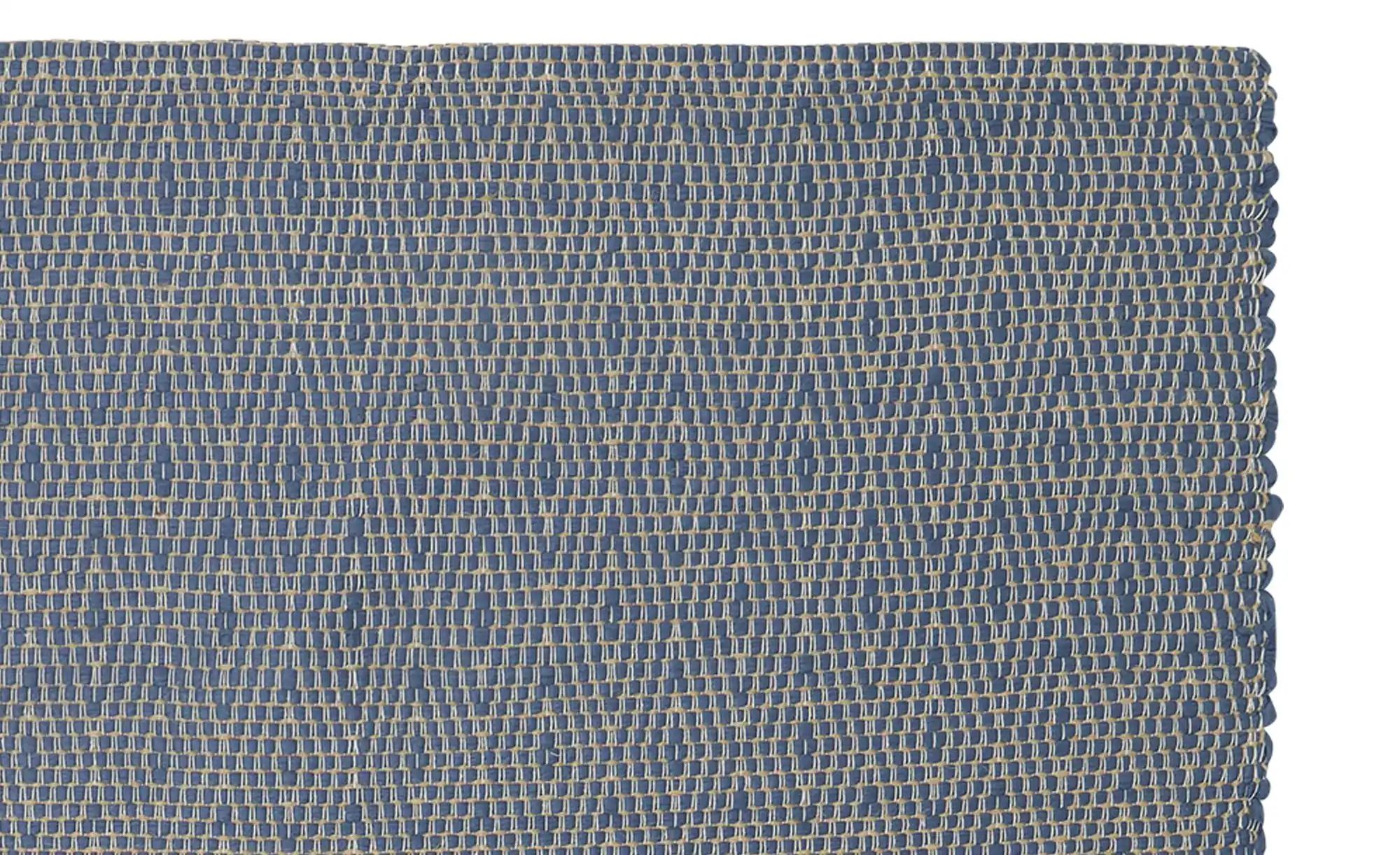 URBANARA Webteppich  Padrelo ¦ blau ¦ Synthetische Fasern,Jute ¦ Maße (cm): günstig online kaufen