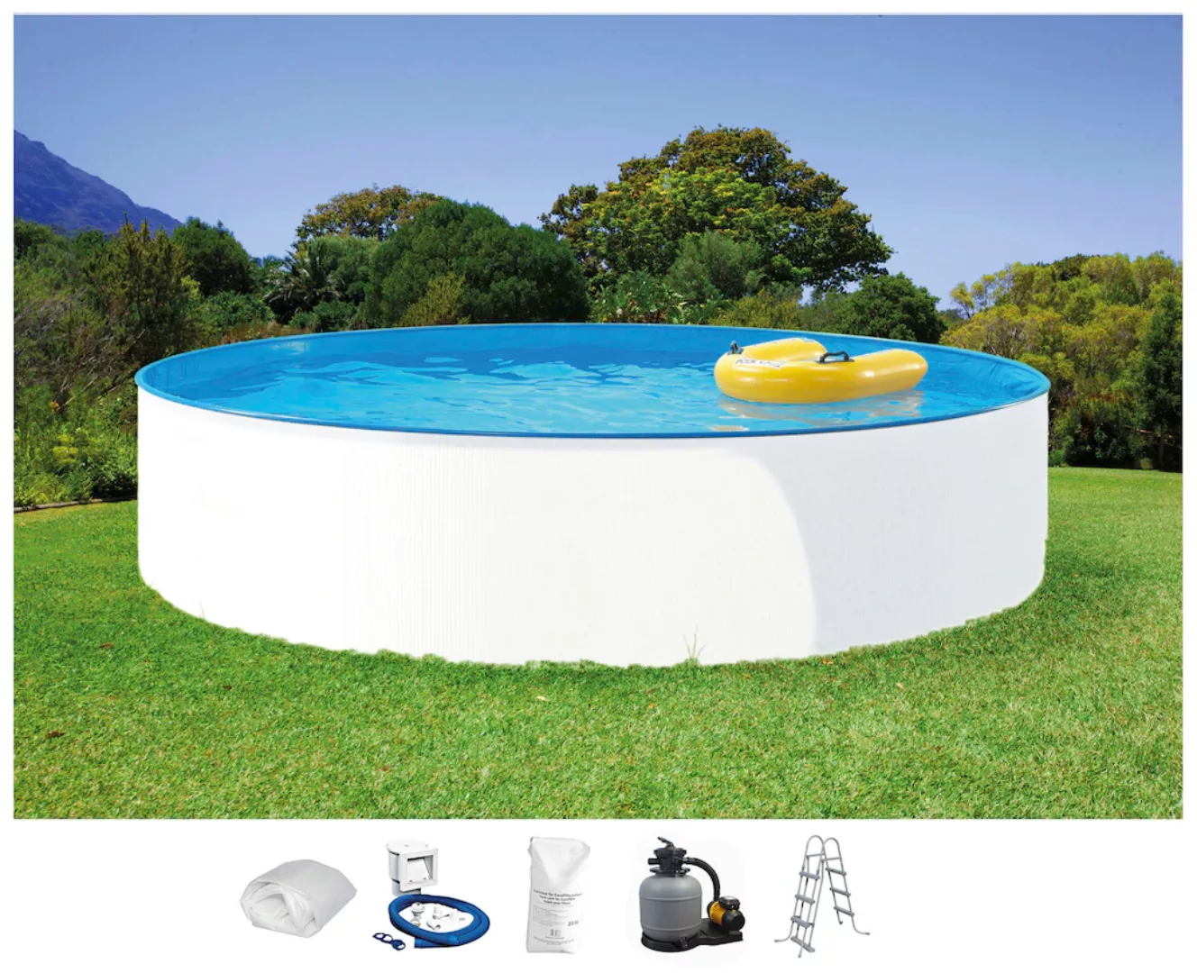 Clear Pool Rundpool "MIAMI", (Set, 6 tlg.), 6-tlg. in versch. Größen günstig online kaufen