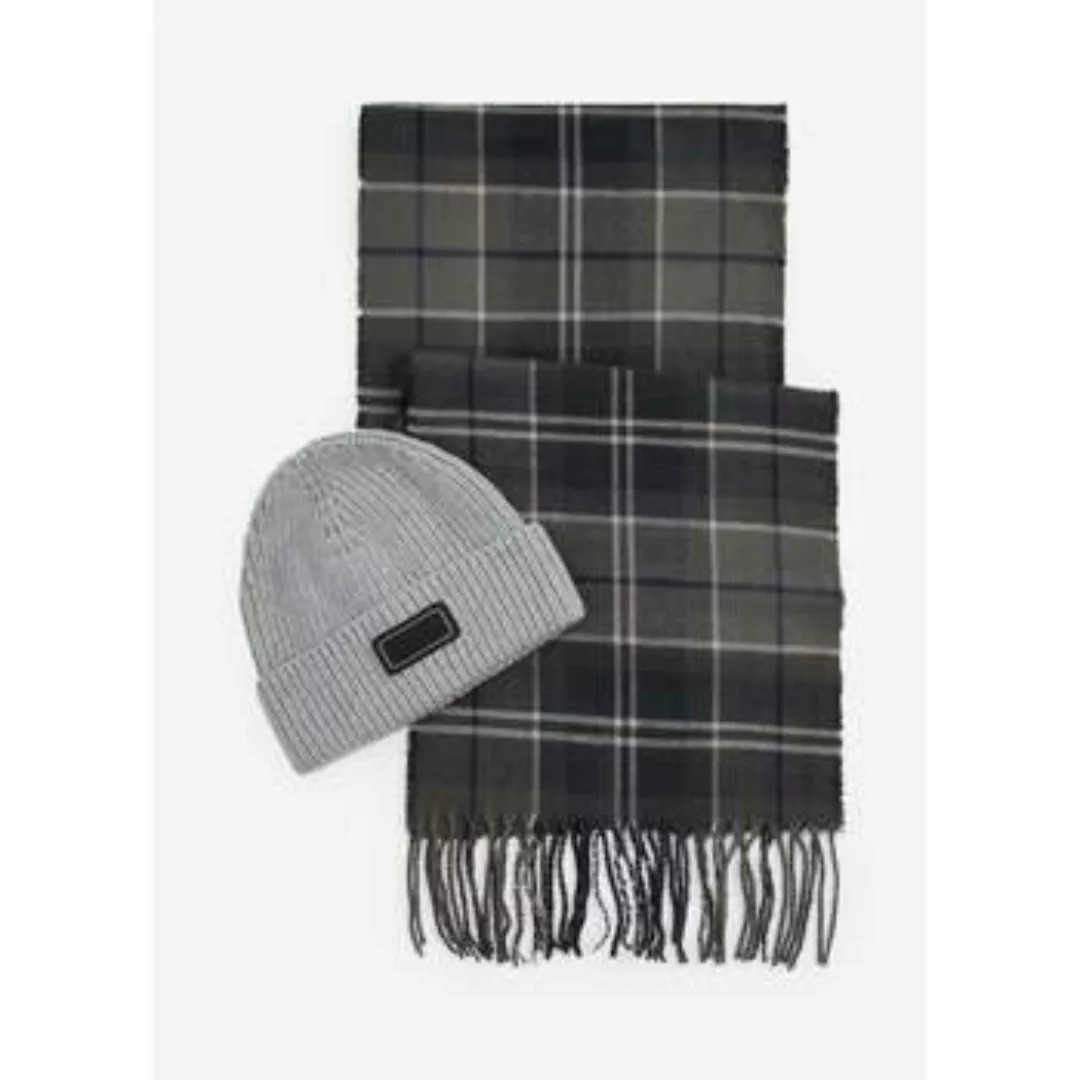 Barbour  Schal Sweeper Beanie-Schal-Geschenkset – Grau günstig online kaufen