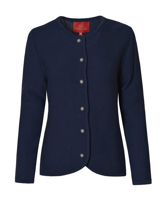 K&K Kaiserjäger Trachtenstrickjacke Damen in marine, längere Form, made in günstig online kaufen