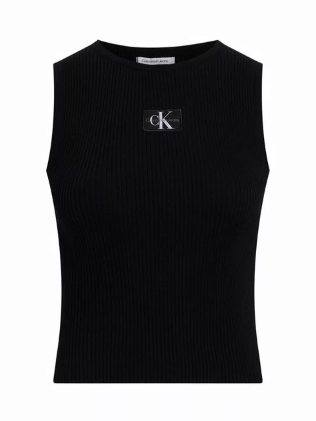 Calvin Klein Jeans Pullunder WOVEN LABEL SWEATER TANK TOP mit Logopatch günstig online kaufen