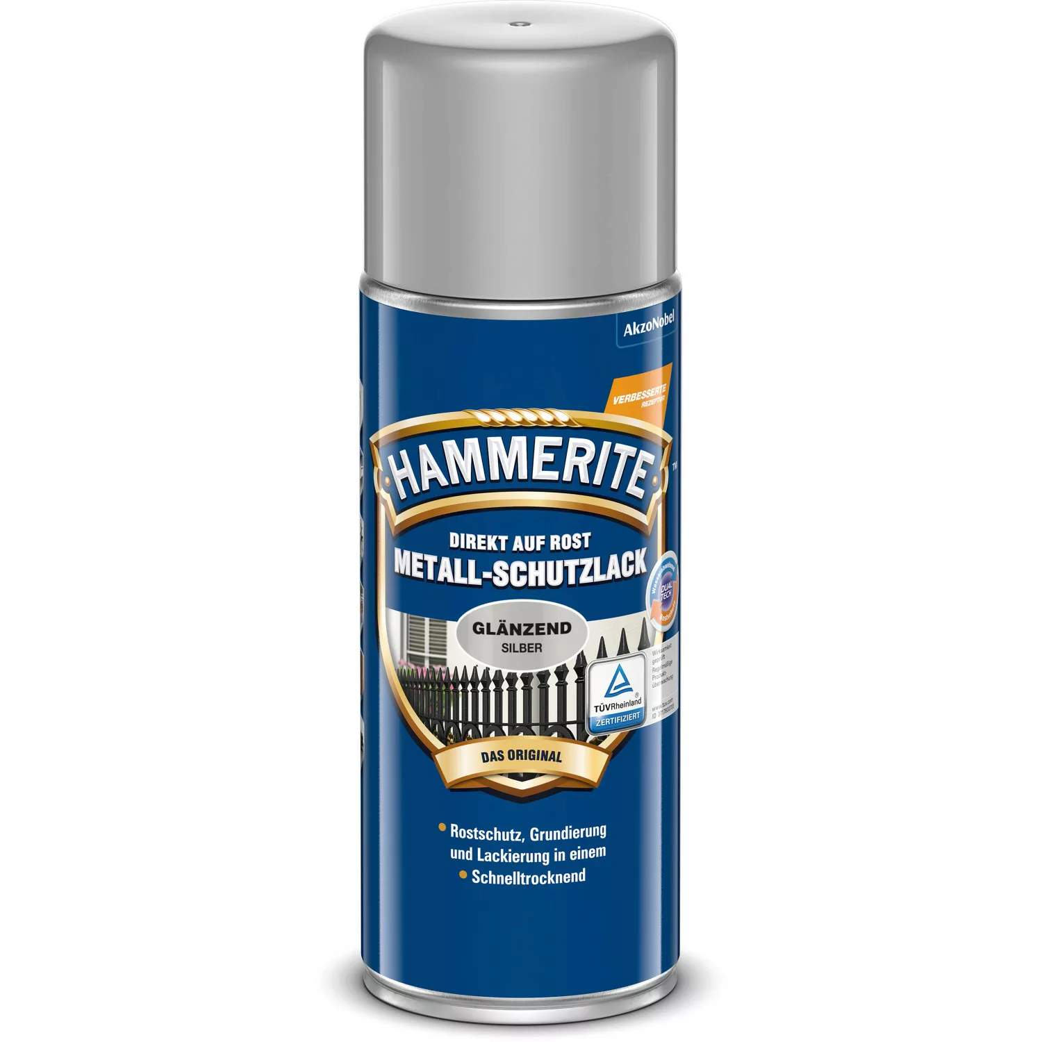 Hammerite Metall-Schutzlack Spray Silber glänzend 400 ml günstig online kaufen